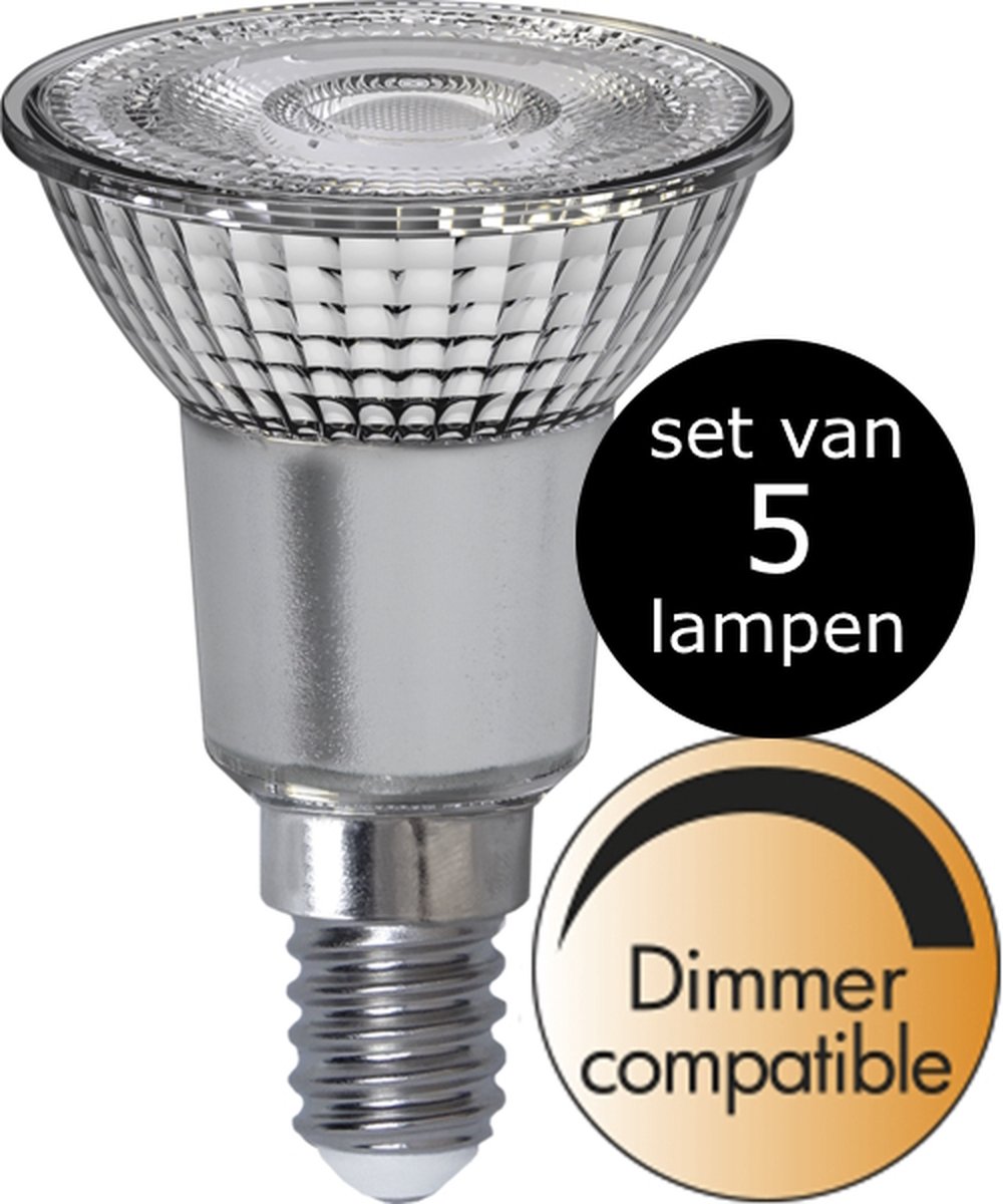 5-Pack | Spot - E14 - 4.8W - Extra Warm Wit - 2700K - Dimbaar