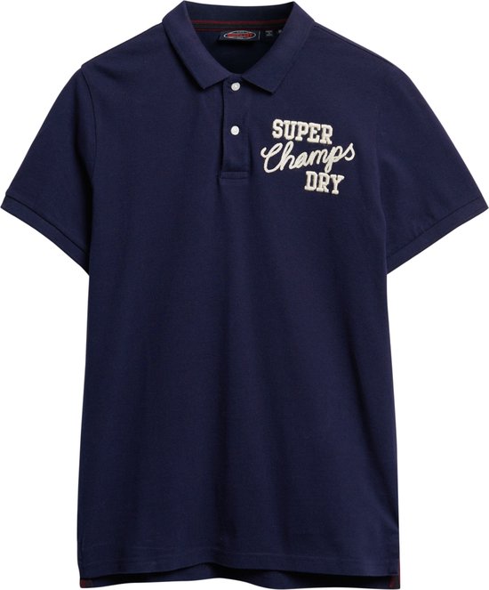 Foto: Superdry vintage superstate polo heren donkerblauw maat xl