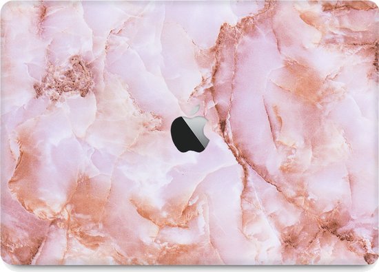 Lunso Geschikt voor MacBook Air 13 inch M1 (2020) cover hoes - case - Marble Finley - Lunso