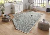 Flycarpets Omkeerbaar Vloerkleed - Binnen & Buitenkleed Curacao - Groen / Creme - 120x170 cm