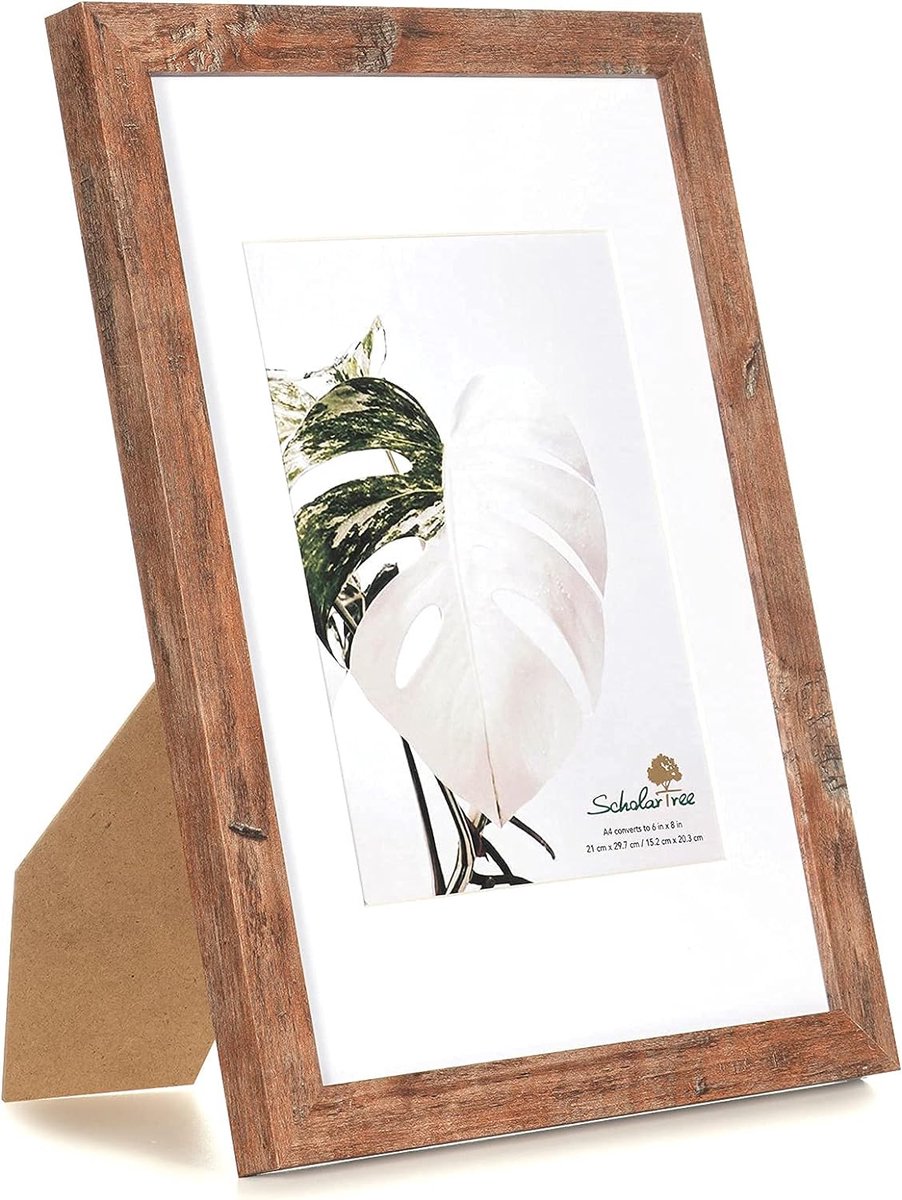 Alyvisun 4 Stuks A4 Frame, A4 Fotolijsten Display Foto's 14x20 cm met