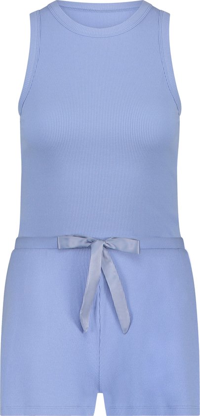 Hunkemöller Dames Nachtmode Korte pyjama set - Blauw - maat XL