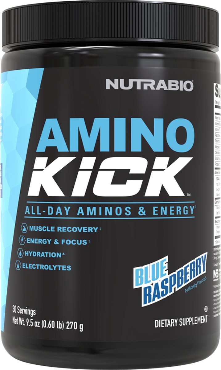 Nutrabio Amino Kick - 30 Servings Grape Berry Crush