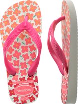 Havaianas KIDS FLORES - Wit/ Rose - Taille 35/36 - Slippers Unisexe