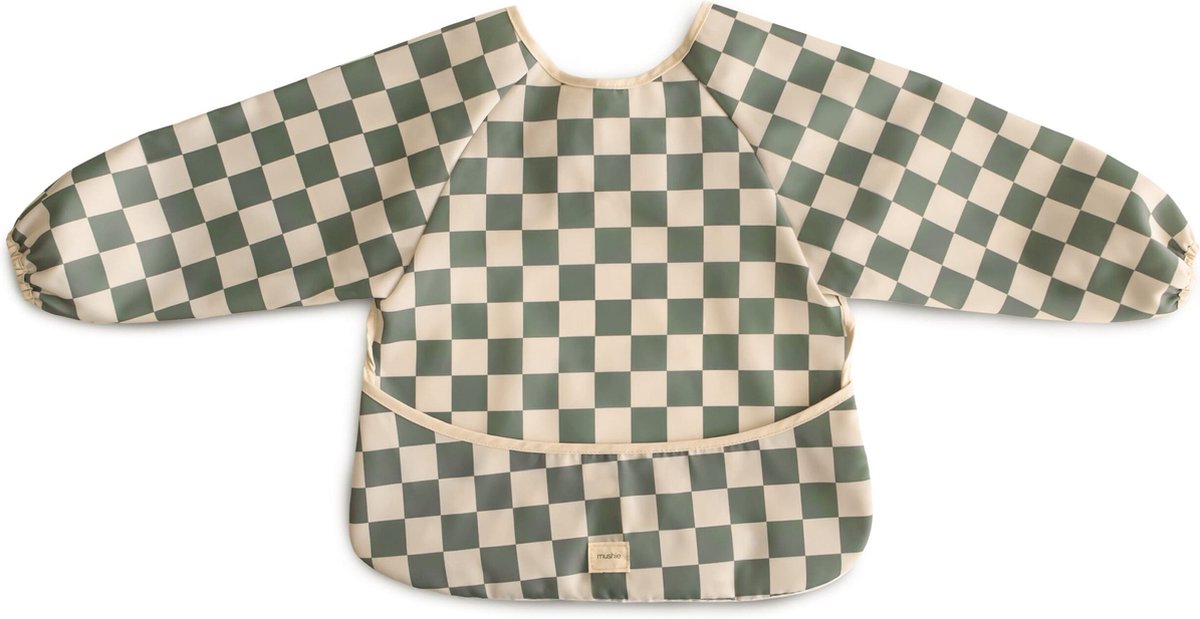 Goedkoopste Mushie Slab met Mouwen Olive Check