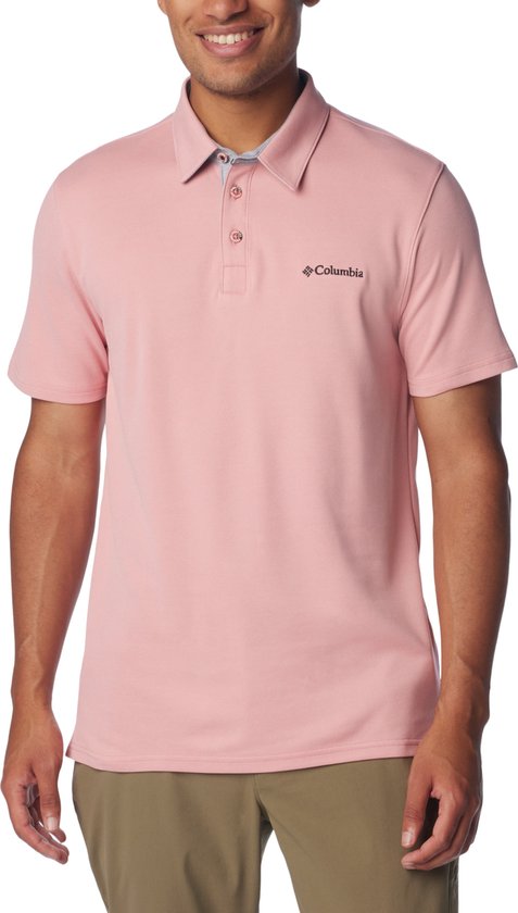 Columbia Nelson Point Polo 1772721629, Homme, Rose, Polo, taille: XXL