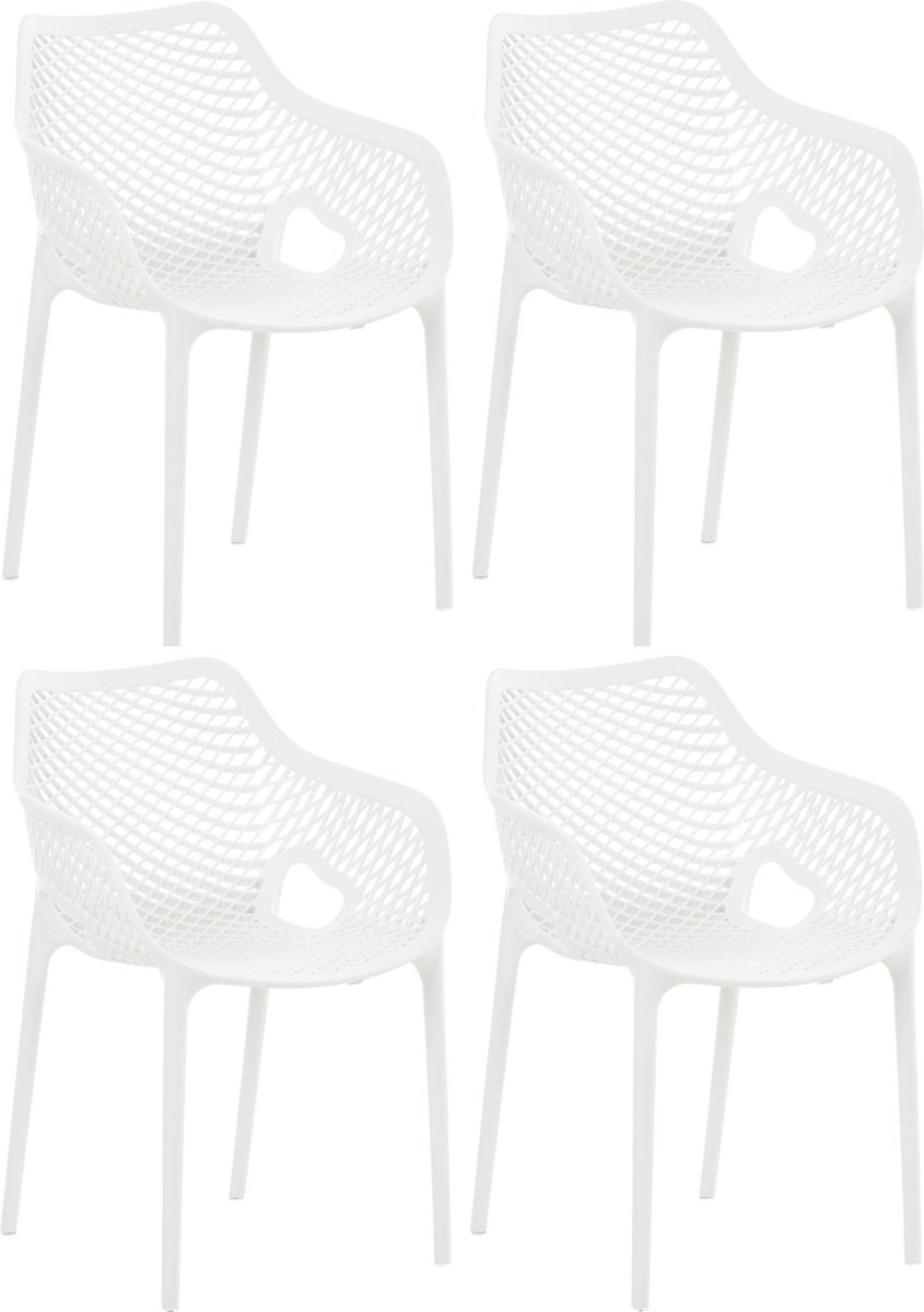 CLP Air XL Set van 4 Stapelstoelen - wit