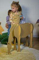 Kartonnen Paard - Kartonnen 3D dier - 77x20x48 cm - Dieren figuur van karton - Speelgoed - KarTent