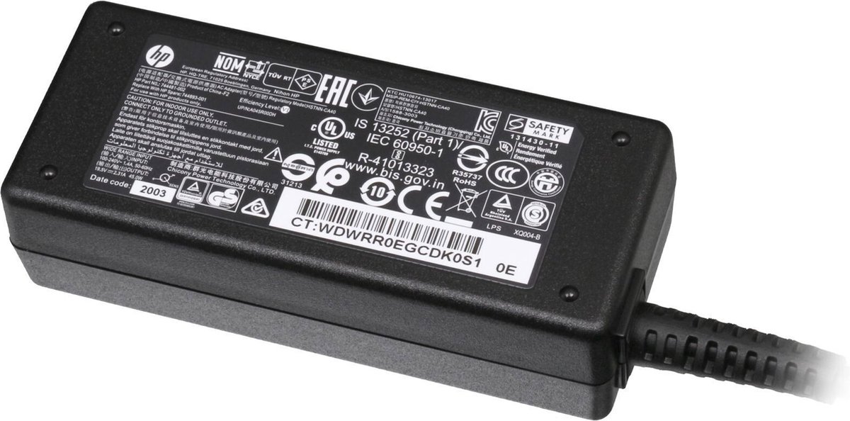 HP 744481-002 oplader 45W - vlak
