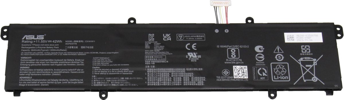 Asus 0B200-03580800 Batterij - 42Wh