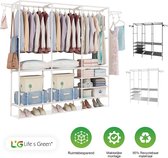 Bol.com Life's Green® XXL Opvouwbare Kledingkast - Opbergkast - Campingkast - Wit aanbieding