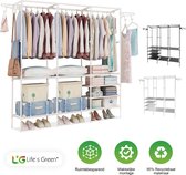 Life's Green® XXL Opvouwbare Kledingkast - Opbergkast - Campingkast - Wit