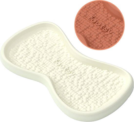 Footsy Voetbad - Voetbad - Voetenbad - Voetenbad met MassageFoam - Verkoelend Voetenbad - Ivory