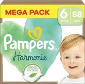 Pampers - Harmonie - Taille 6 - Mega Pack - 58 couches - 13+ KG
