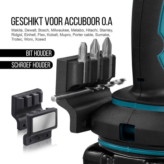 BITFIXBitset professional houder| Bitset houder| bitjes houder voor boormachine | bithouder magnetisch | bithouder schroevendraaier |boortjes set houder voor accu boormachines