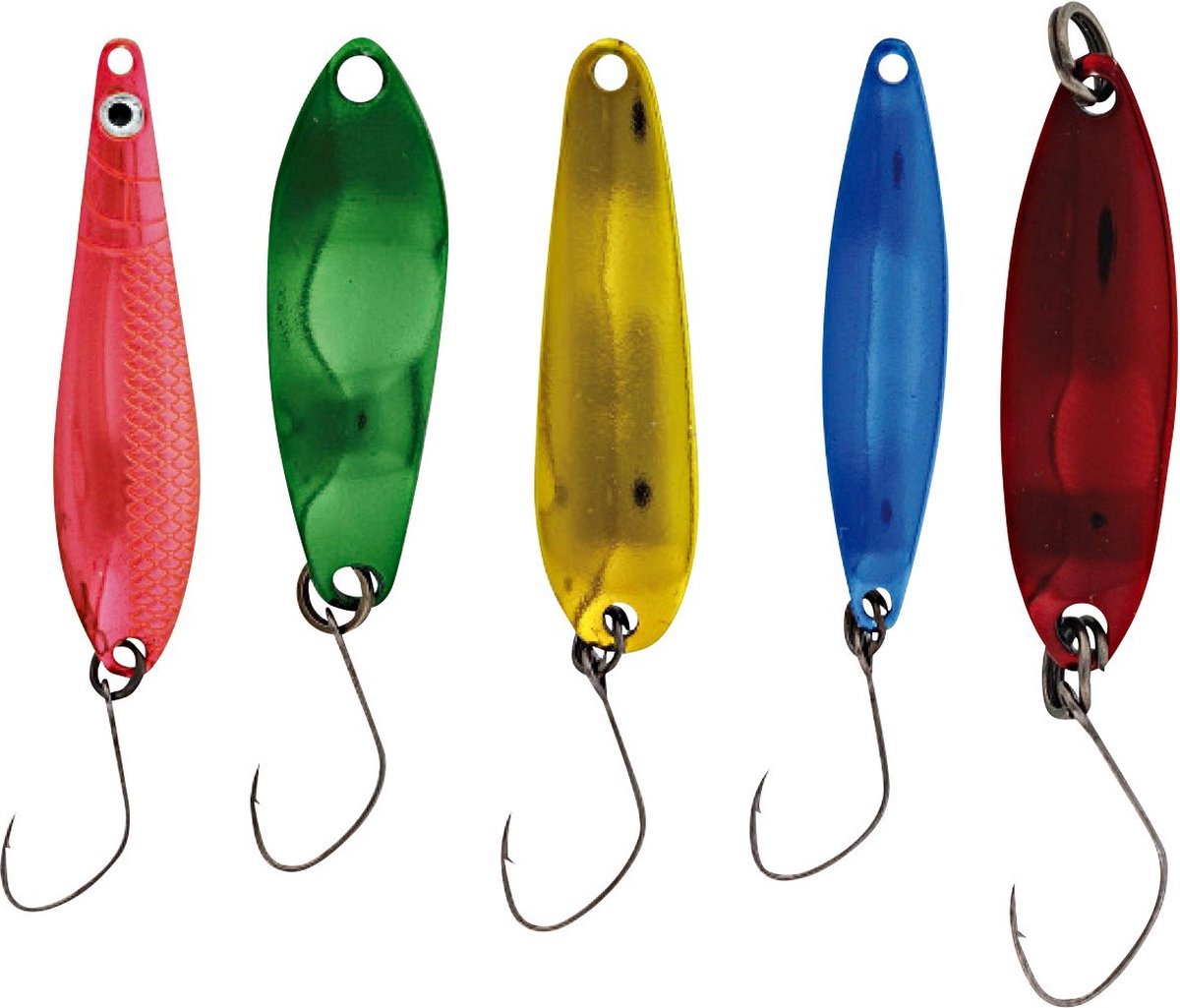 Kinetic Multipack Spoons Mix – Forellepels Set 5 Stuks - Maat : Mix 2