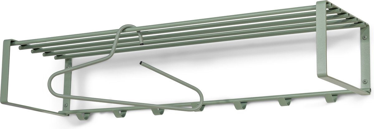 Spinder Design kapstok Rex 2 XL (100 Cm) - Dusty Green - 7 haken - Staal