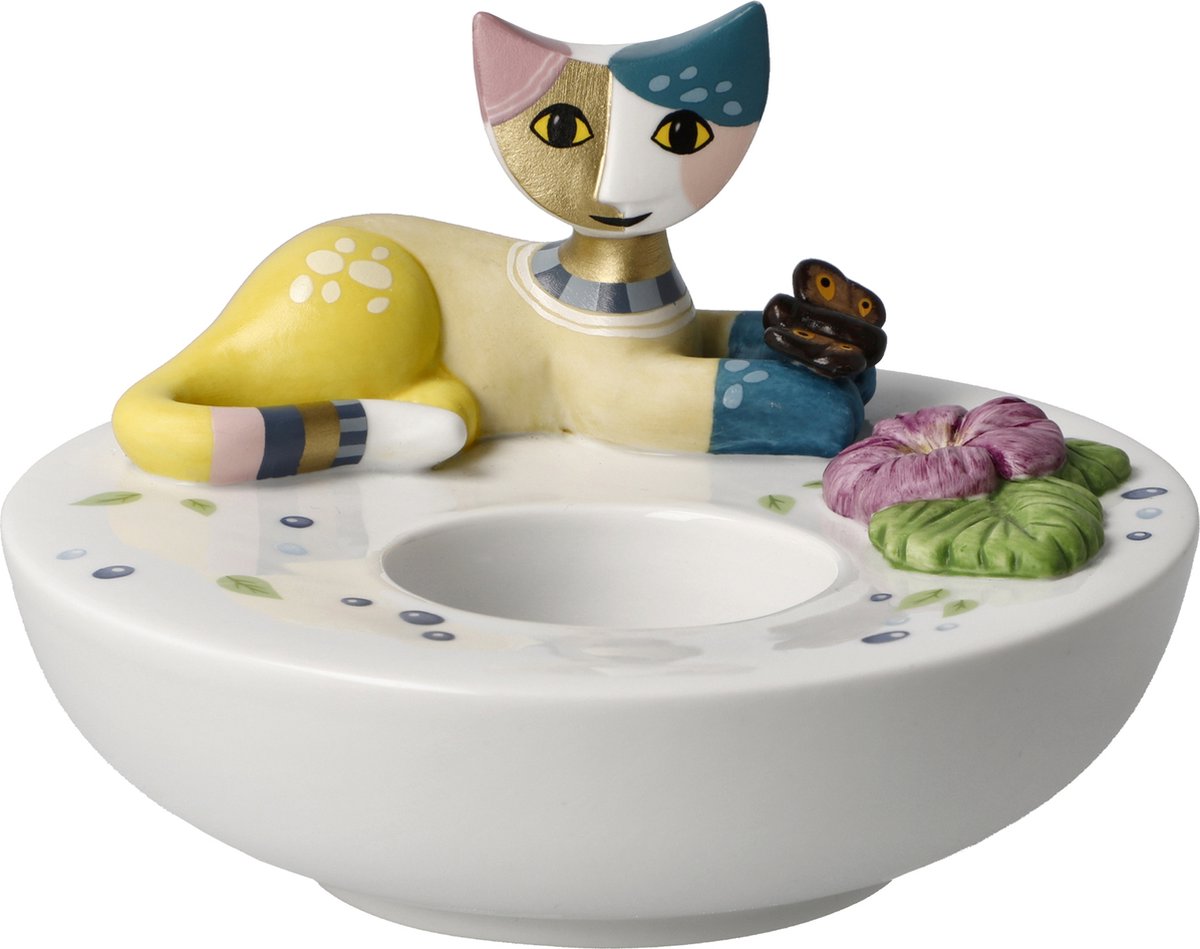 Bougeoir Goebel Rosina Wachtmeister - Fiducia - Porcelaine Multicolore - NEUF
