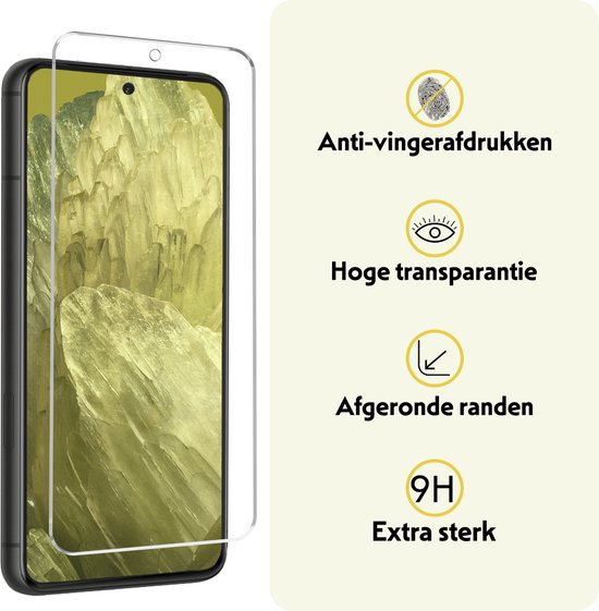 Étui adapté pour Google Pixel 8a Case Book Case Cover Wallet Cover avec 2x protecteur d'écran - Étui adapté pour Google Pixel 8a Case Bookcase Cover - Rose clair