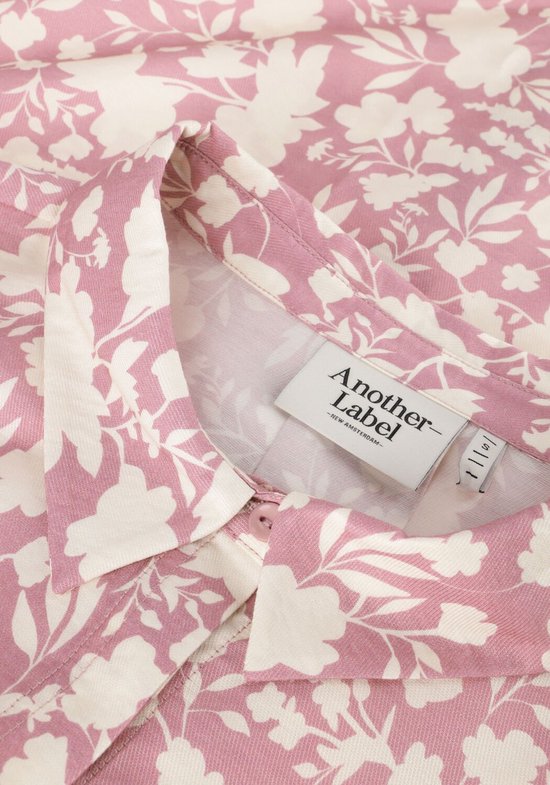 Another Label Dreiser Flower Shirt L/s Dames - Jurken - Roze
