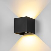 XEOD LED Wandlamp Binnen & Buiten Verlichting - Waterdicht - Met Bevestigingsmateriaal - 12W - Zwart