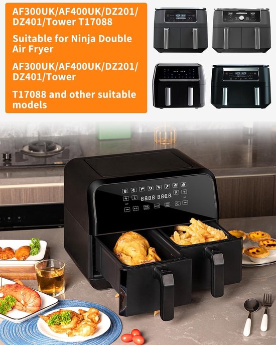 Airfryer accesoires - Dubbel accessoireset voor de airfryer - Geschikt