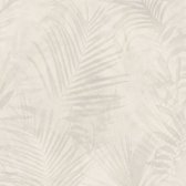 Papier peint Nature Profhome 374113-GU papier peint intissé légèrement texturé dans le style de la jungle mat beige crème blanc gris 5,33 m2