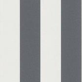 Papier peint à rayures Profhome 179050-GU papier peint intissé texturé à rayures blanc gris mat 5,33 m2