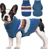 Warme hondentrui, hondentrui voor kleine honden, hondentrui, middelgrote honden, hondentrui, fleece, hondenkleding voor kleine honden, winter, hondentrui, blauw, XXL