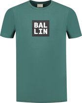 Ballin Amsterdam - Heren Regular fit T-shirts Crewneck SS - Faded Green - Maat S