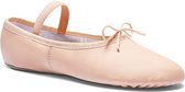 Balletschoenen Roze Meisjes - Voor Kinderen - Rumpf 1001 - Leer - Hele Zool - Maat 28