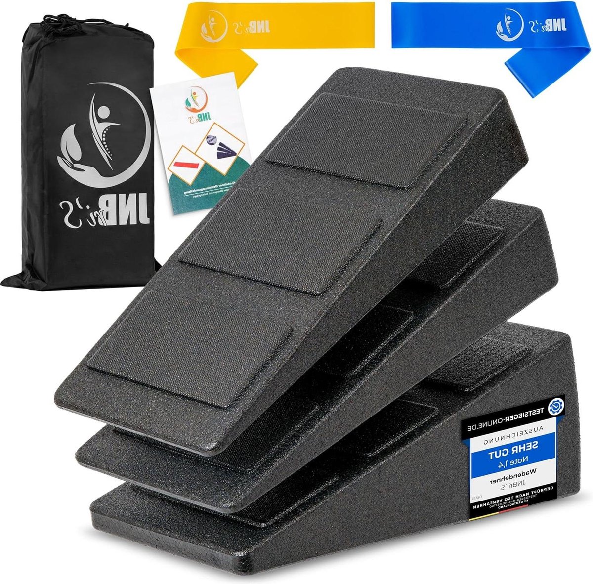 Set van 3 kuitstrekkers antislip YAYODS - knieën wiggen - schuin board