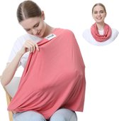 Voedingssjaal/sjaal - voedingsaccessoires - zachte stof (roze)