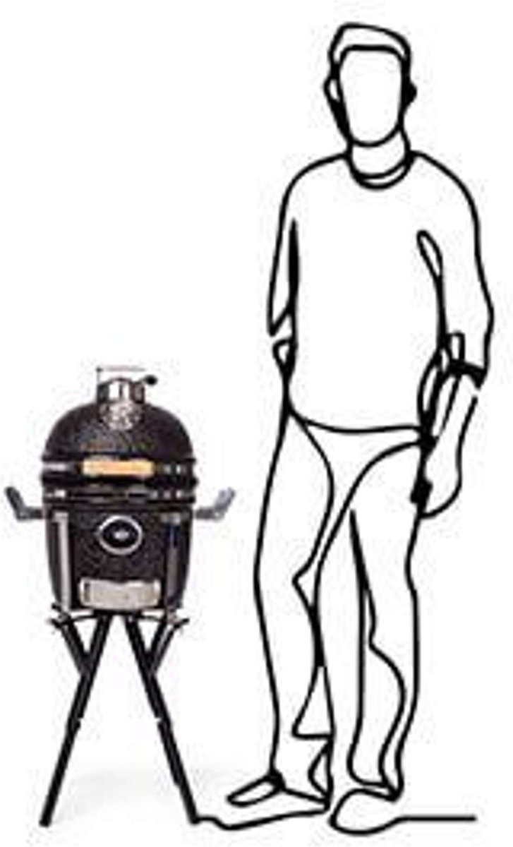 Yakiniku - Kamado - Compact - 13Inch - Met Draagbaar - afbeelding 2