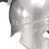 Soldatenhelm Grieks replica LARP staal zilverkleurig