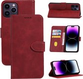 Samsung Galaxy A20E Bookcase Case - Cuir - Book Case - Wallet - Flip Cover - Samsung Galaxy A20E - Rouge