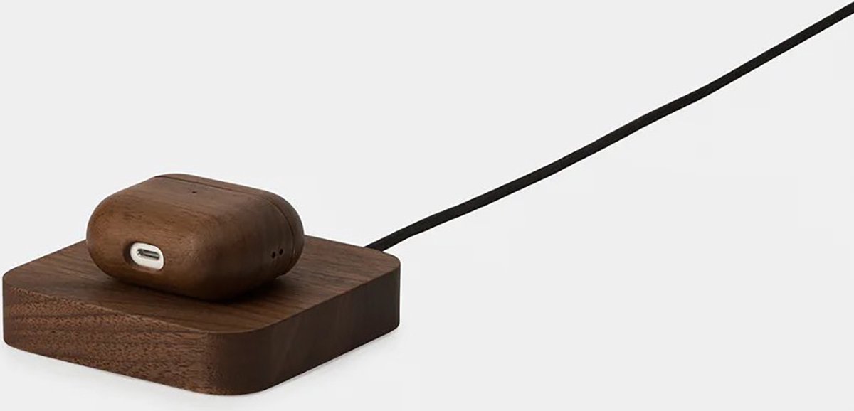 Oakywood OakyBlocks Charging Pad - Massief Walnotenhout - Draadloze OPlader voor Modulaire Bureau Organiser — cadeau in Wonen & Interieur - foto 4