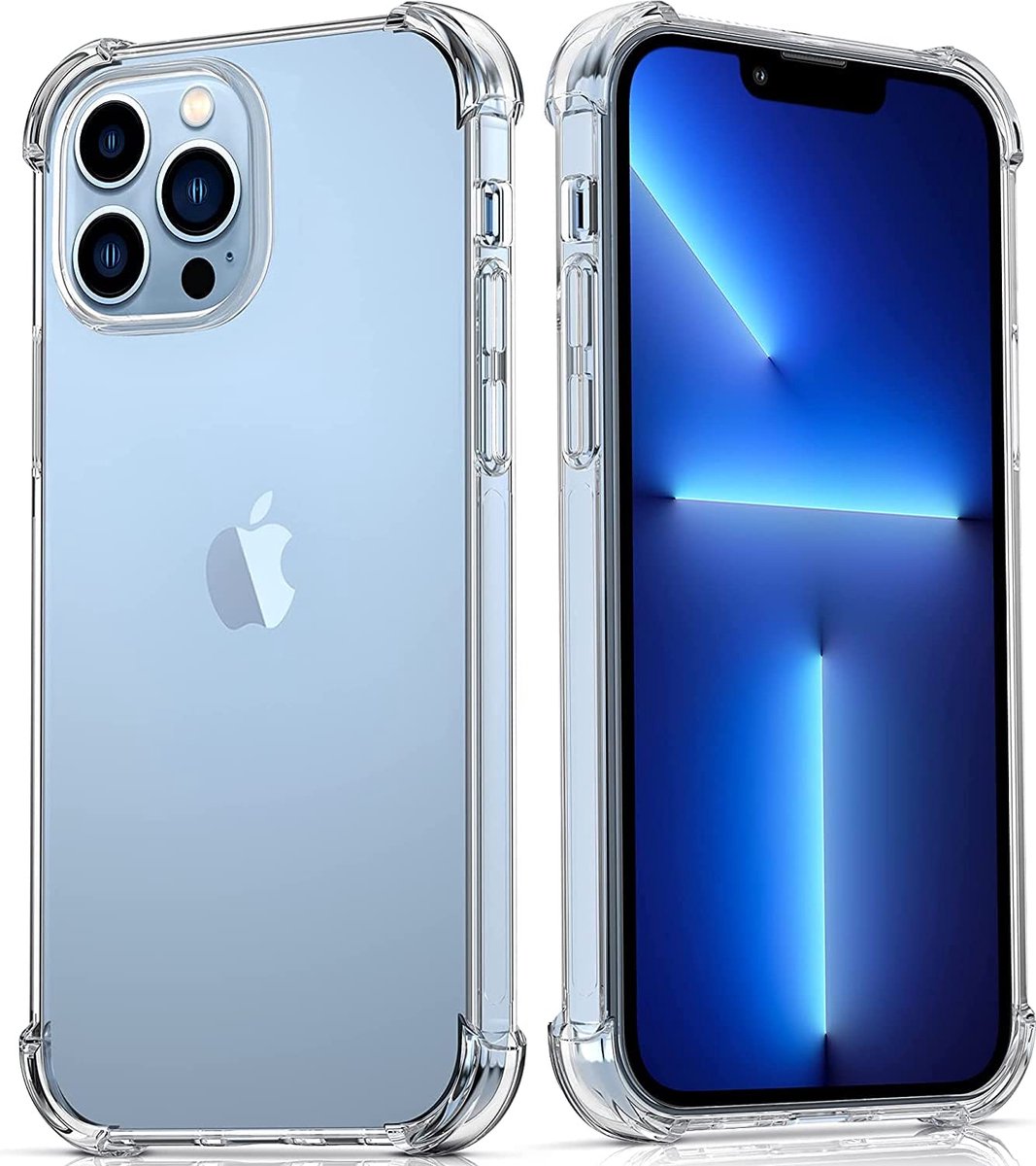 Anti Shock Silicone Hoesje Geschikt voor iPhone 13 - Transparant - ZT Accessoires