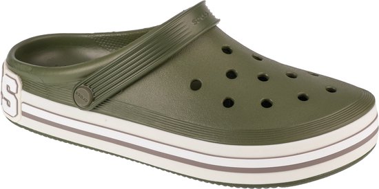 Crocs Off Court Logo Clog 209651-309, Homme, Vert, Slippers, taille: 41/42