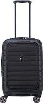 Delsey Handbagage harde koffer / Trolley / Reiskoffer - Shadow 5.0 - 55 cm - Zwart