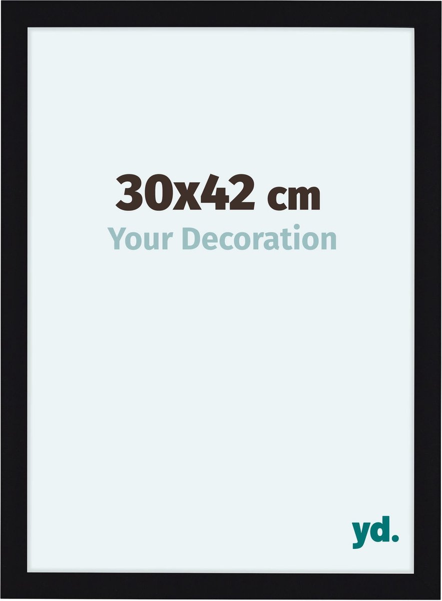 yd. Your Decoration - Fotolijst 30x42 cm - MDF - Zwart Hoogglans - Como