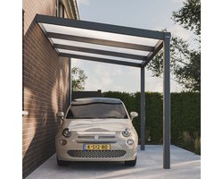 Pratt & Söhne carport opaal polycarbonaat 16 mm 3 x 2,5 m