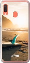 Samsung Galaxy A20e Hoesje Transparant TPU Case - Sunset Surf #ffffff