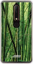 Nokia 6 (2018) Hoesje Transparant TPU Case - Bamboo #ffffff