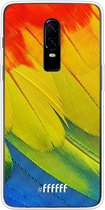 OnePlus 6 Hoesje Transparant TPU Case - Macaw Hues #ffffff