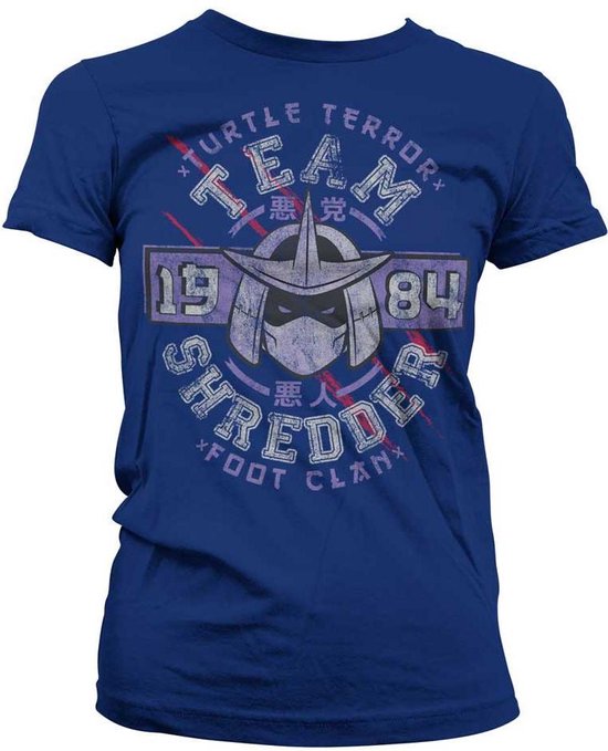 T-shirt Rétro TMNT Teenage Mutant Ninja Turtles Avec Shredder - Taille M Gris