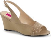 Pleaser Pink Label Hoge hakken -44 Shoes- KIMBERLY-01SP US 13 Beige/Creme