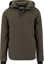 Urban Classics Jas  Padded Pull Over Jacket Tb1443 Olive Mannen Maat - M