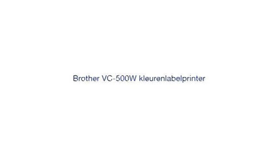 VC-500W - Imprimantes