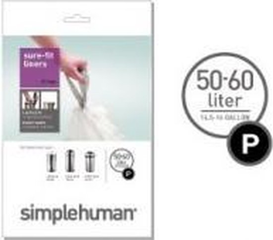 Simplehuman vuilniszakken Doorzichtig 20 liter kopen? | Vergelijk